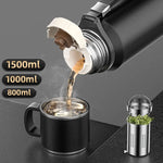 Gourde thermos avec sa tasse et son infuseur 800ml - Vignette | Gourde Store